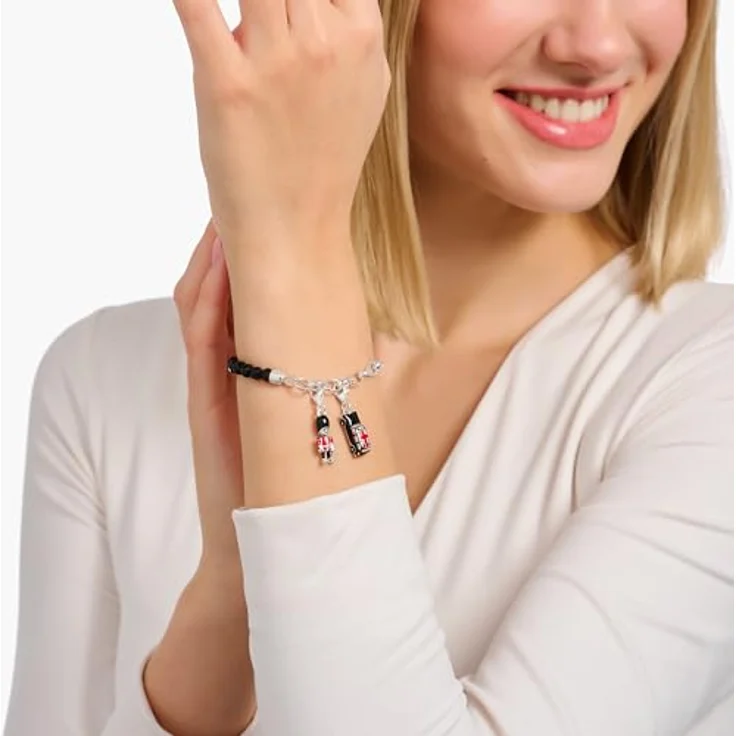 THOMAS SABO Charm-Anhänger LONDON Königliche Wache, Charm Club aus 925er Sterlingsilber mit Kaltemail und Karabinerhaken – Bild 2