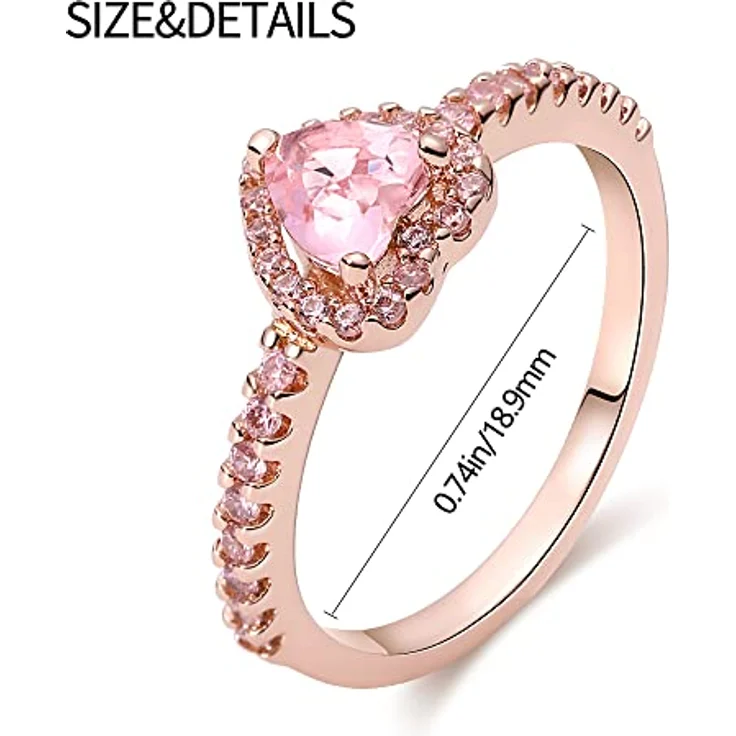 KUNSIR 925 Sterling Silber Damenring, Retro-Vintage Liebesknoten mit Zirkonia, Größe R1, Schmuck Geschenk für Frauen – Bild 2
