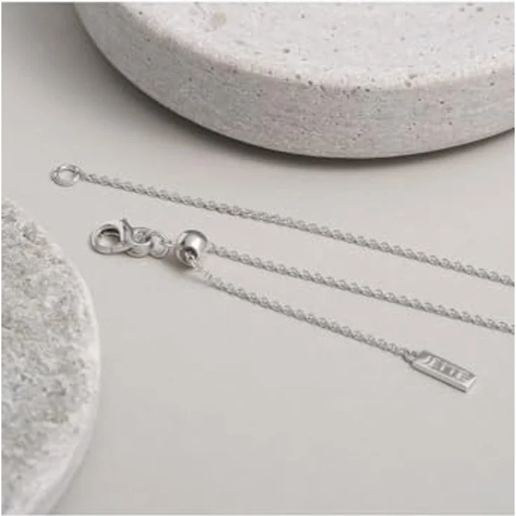 JETTE Damen-Kette 925er Silber mit 63 Zirkonia, One Size – Bild 3