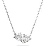 Swarovski Mesmera Soul Halskette, Herz, Weiss, Rhodiniert, mit funkelnden Kristallen und trendigem Design