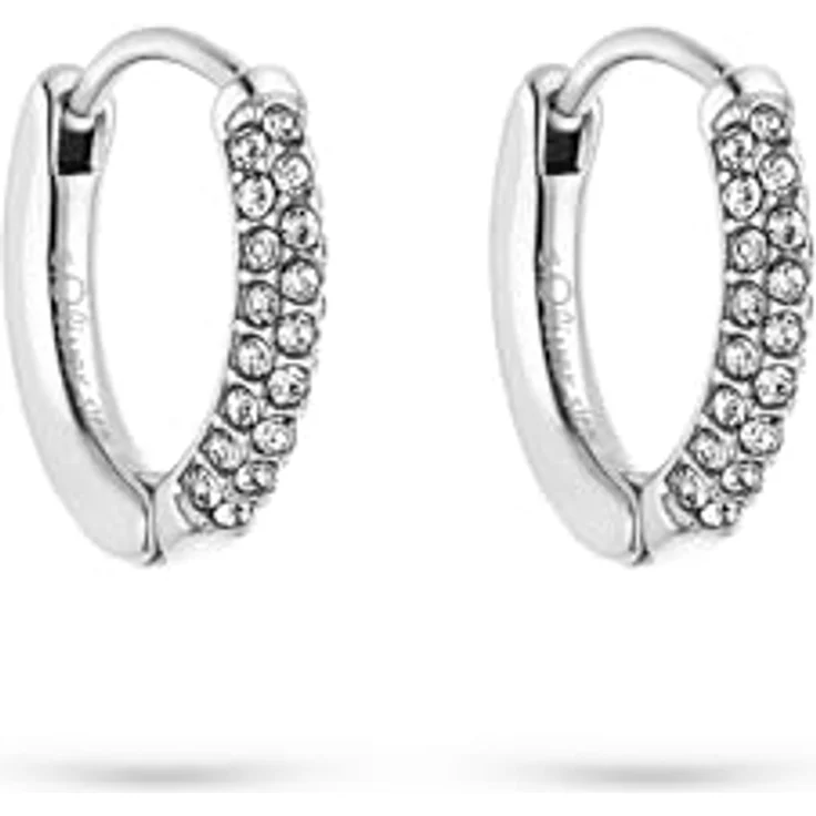 s.Oliver Creolen, elegante Ohrringe aus poliertem Edelstahl, silber, 14 mm, wasserfest & hautfreundlich – Bild 1
