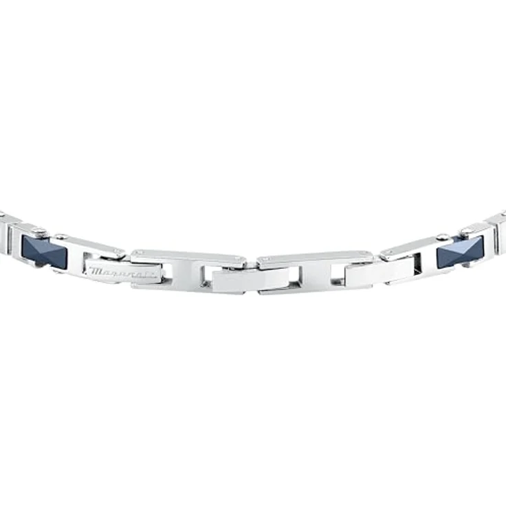 Maserati Ceramic BR SS Ceramic Blue, Herren-Armband mit 19 + 3 cm Länge, blau – Bild 3