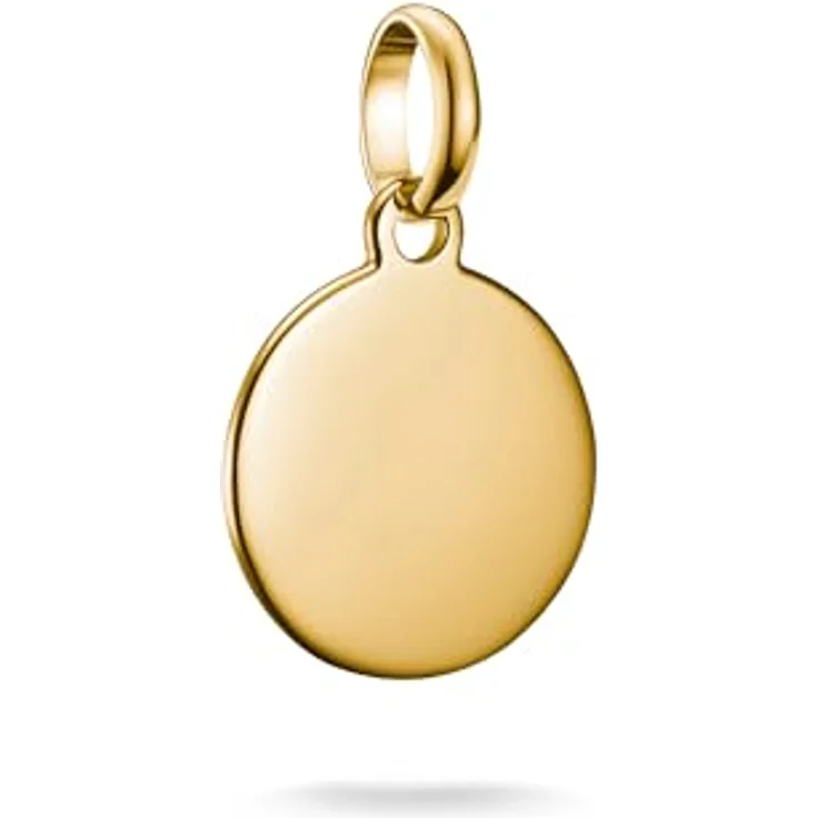Thomas Sabo Charm Club Connect Charm-Anhänger Coin, 18k Vergoldung aus recyceltem 925 Silber, CC1271-413-39 – Bild 1