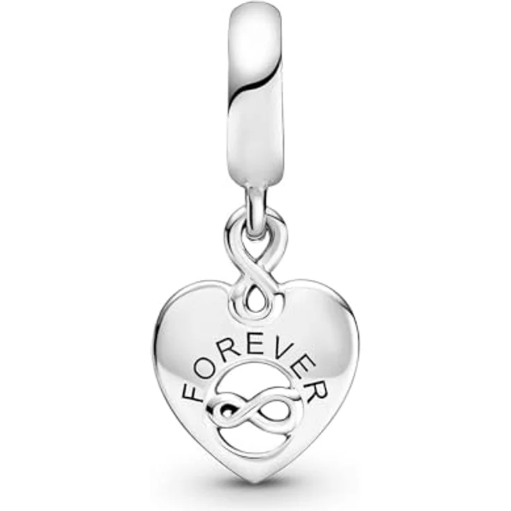 Pandora Charm-Einhänger 799294C01, Freunde für immer, aus Sterling Silber mit Zirkonia, Herzmotiv und Unendlichkeitssymbol – Bild 2