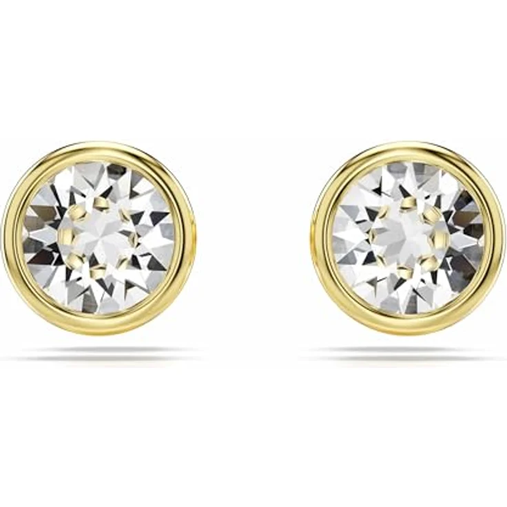 Swarovski Imber 5681552, Ohrstecker in Gold mit Swarovski-Kristall-Besatz, XL-Größe, klar und glänzend – Bild 1
