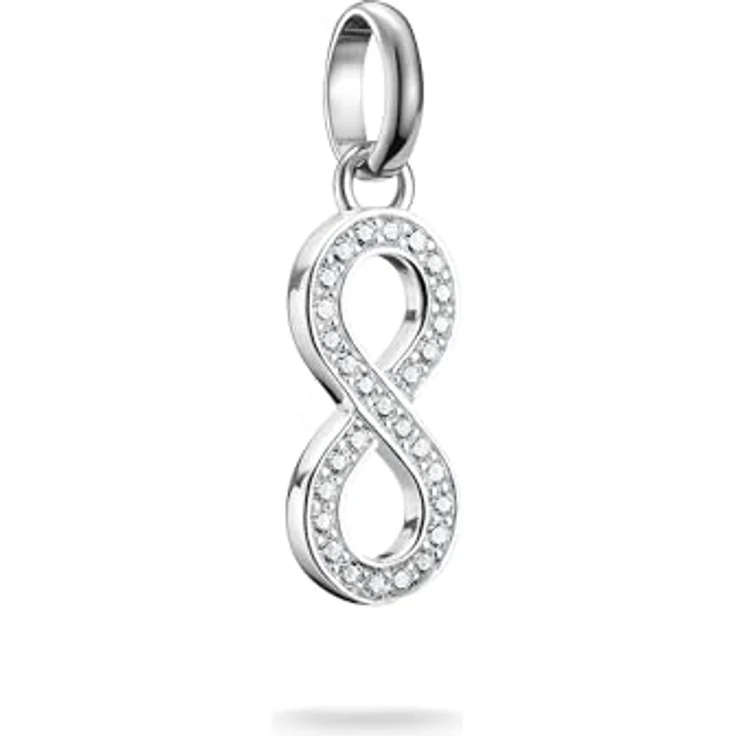Thomas Sabo Charm Club Connect Charm-Anhänger Infinity-Zeichen, recyceltes 925 Silber mit Steinen, vielseitig tragbar – Bild 1
