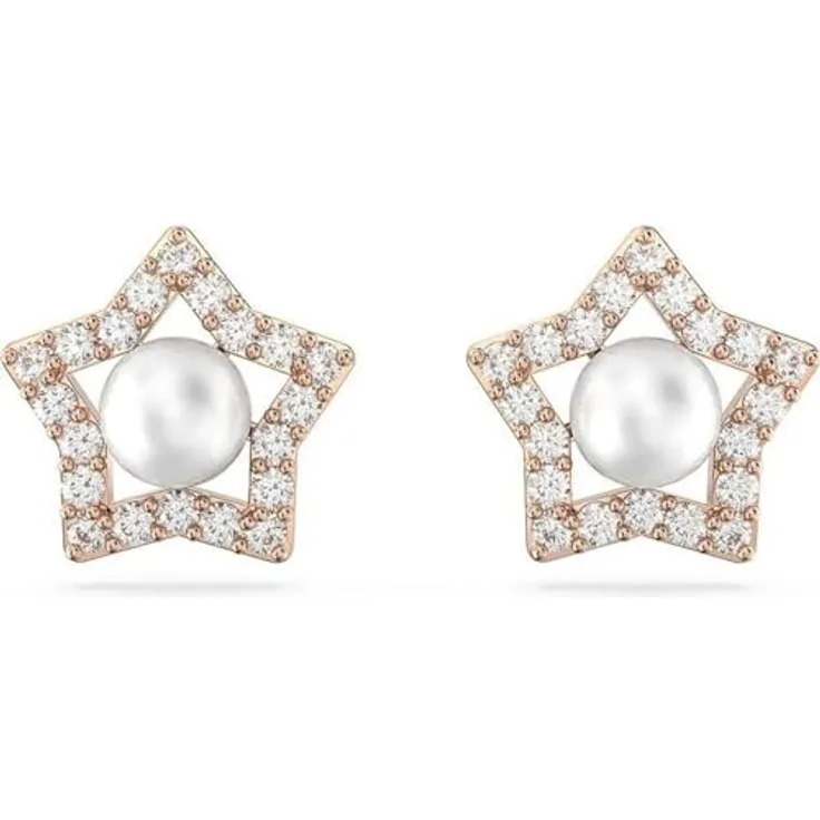 Swarovski Ohrringe Stella PE Stud, Weiß/Roségold, aus Nicht-Edelmetallen, Einheitsgröße, Artikelnummer 5645465