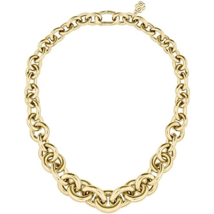 BOSS Jewelry LIVE STATEMENT Gliederhalskette für Damen, Gelbgold, 406mm, Edelstahl mit Ionplattierung, Karabiner-Verschluss – Bild 1
