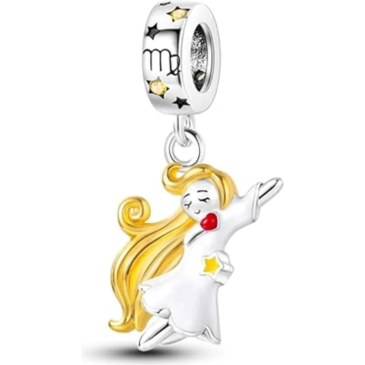 Pandach Damen Charm Anhänger Sternzeichen, 925 Sterling Silber, 12 Sternbilder Beads für Pandora Armband und Halsketten, kompatibel mit europäischen Schmuckstücken – Bild 1