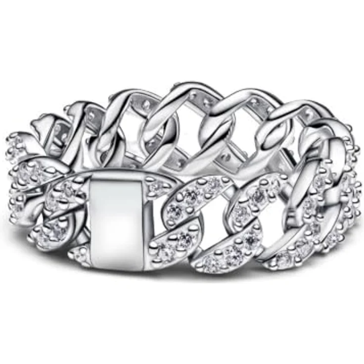 Pandora 193557C01 Kettenring für Damen, 925 Sterlingsilber mit Pavé Zirkonia, aus der Timeless Kollektion, Ringgröße 52 (16,6) – Bild 2