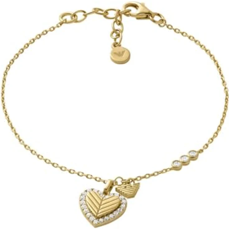 Emporio Armani Armband Herzschmuck aus Silber 925 mit synthetischen Zirkonia, Damenaccessoire – Bild 1