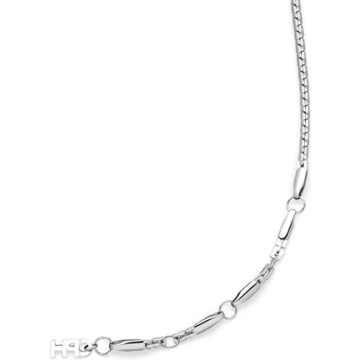 Copenhagen STUDIOS Mini Edgy Bracelet, Unisex Gliederarmband aus poliertem Edelstahl, silber, verstellbare Länge, wasserfest & hautfreundlich – Bild 5