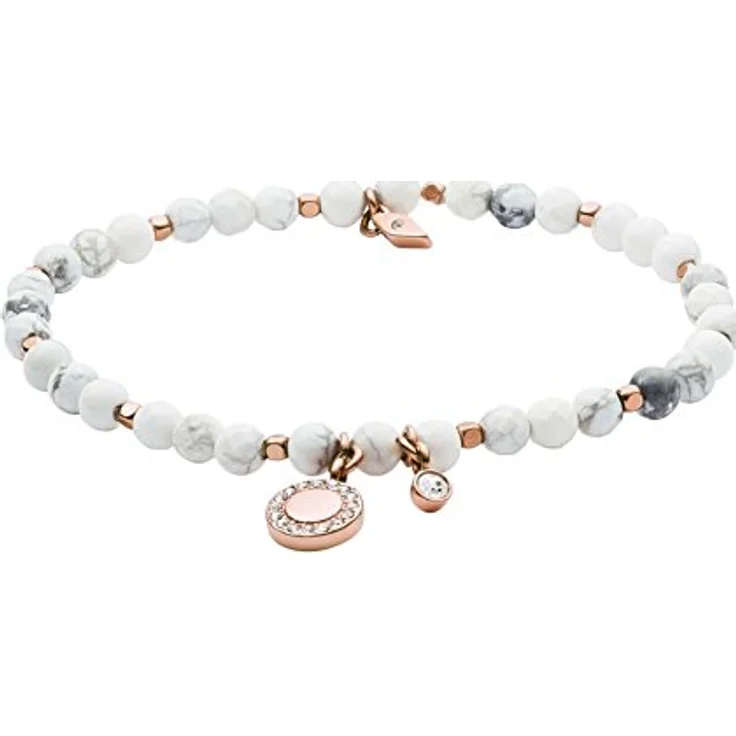 Fossil Armband JA6934791, Edelstahlarmband mit Glassteinen, Länge ca. 16,5 cm – Bild 4