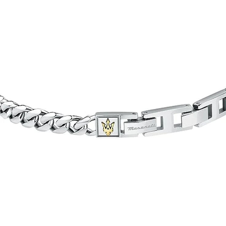 Maserati Iconic Herren Armband aus Edelstahl, IP YG, 22 cm mit Clipverschluss – Bild 2