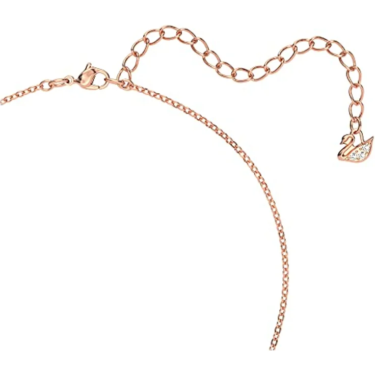 Swarovski Creativity Circle, Damenhalskette rosé vergoldet mit funkelnden, weißen Swarovski Kristallen, 38 cm – Bild 3