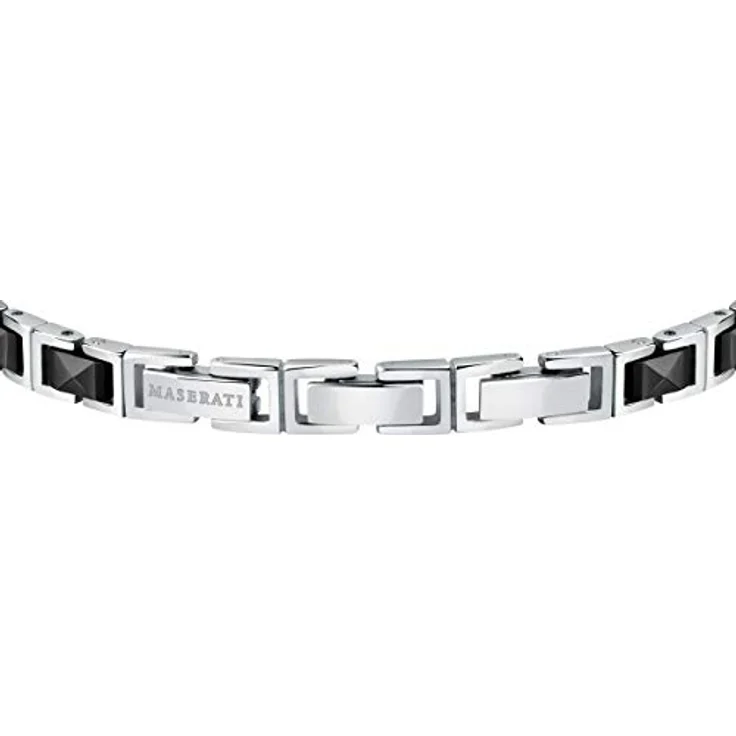 Maserati Jewels Herrenarmband, 22 cm, Edelstahl, Keramik, PVD mit Tridente-Symbol, Maserati-Blau-Finish – Bild 3