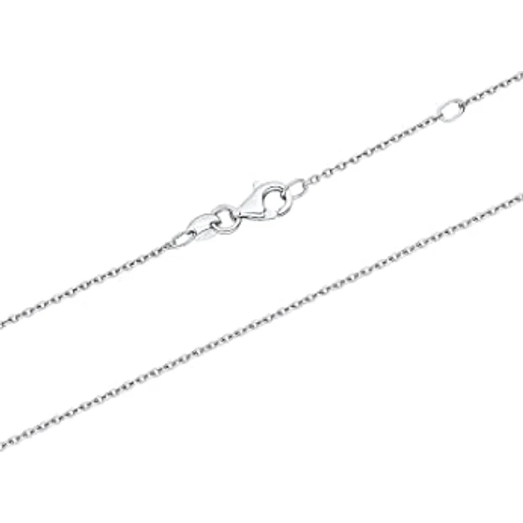 CHRIST Damen-Halskette 375er Weißgold, schlichtes Collier mit Anhänger, 45 cm Länge – Bild 3