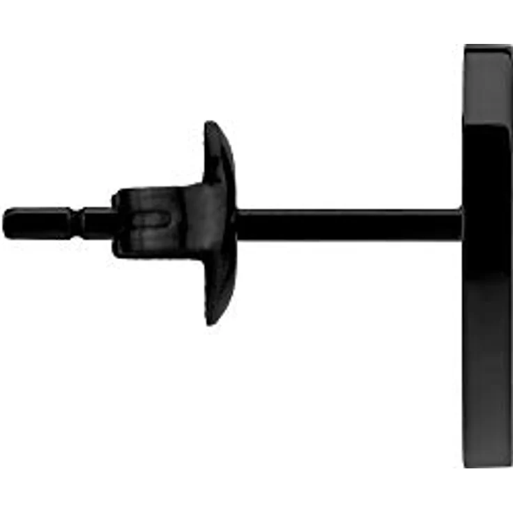 Liebeskind Ohrstecker LJ-0615-E-11, schwarze Edelstahl-Ohrstecker mit IP-Beschichtung und Steckverschluss – Bild 3