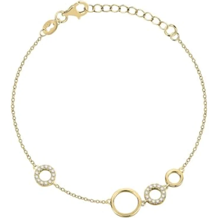 CHRIST Damen-Armband, 925er Silber mit recyceltem Zirkonia, One Size – Bild 1