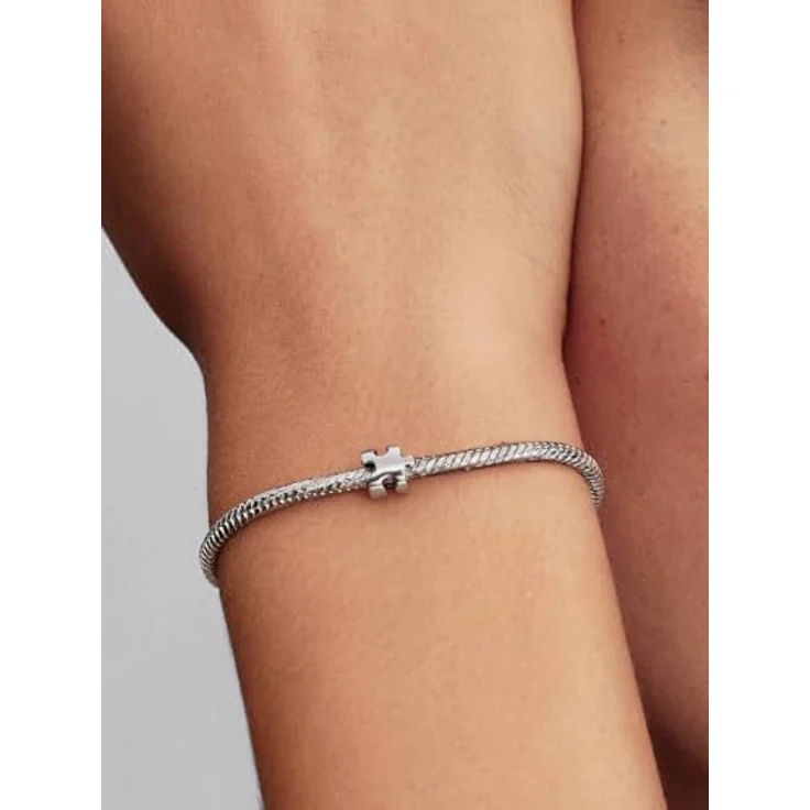 PANDORA Mini Charm Puzzleteil, silbernes Bead mit stilvollem Charme – Bild 3