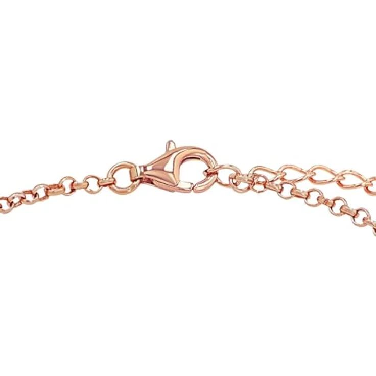 Amor Armband 925 Sterling Silber, Damen Armschmuck mit Zirkonia synth., 17+3 cm, roséfarben, in Schmuck Geschenk Box, 9261444 – Bild 3