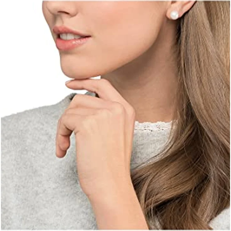 FAVS Damen-Ohrstecker 925er Silber rhodiniert mit Süßwasserperle, Perlendurchmesser 9 mm – Bild 2