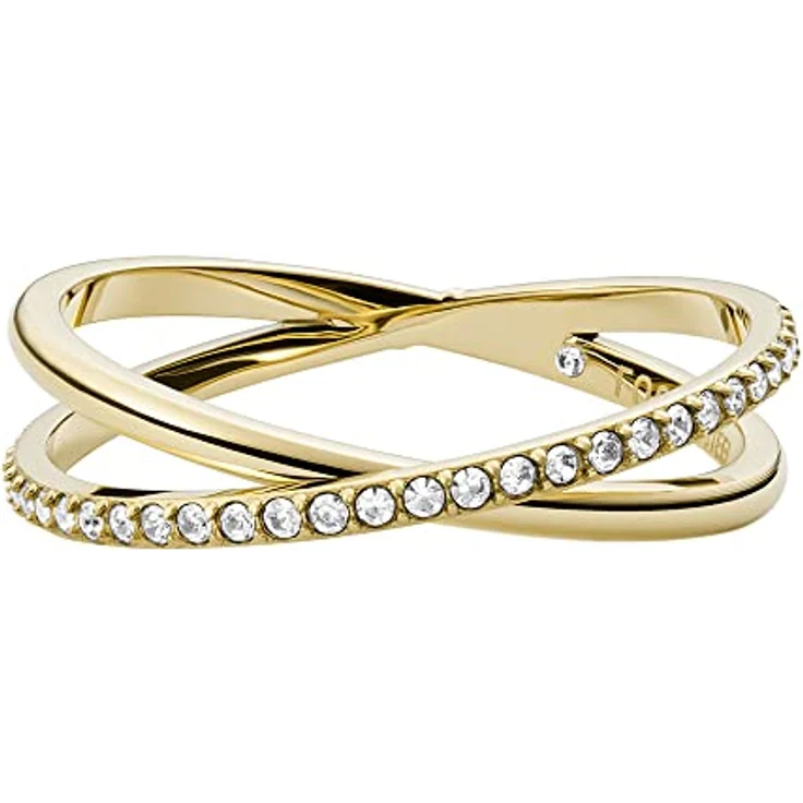 Fossil Vintage Iconic Ring für Frauen, Gold Edelstahl, Höhe: 5,4mm, JF03752710 – Bild 2