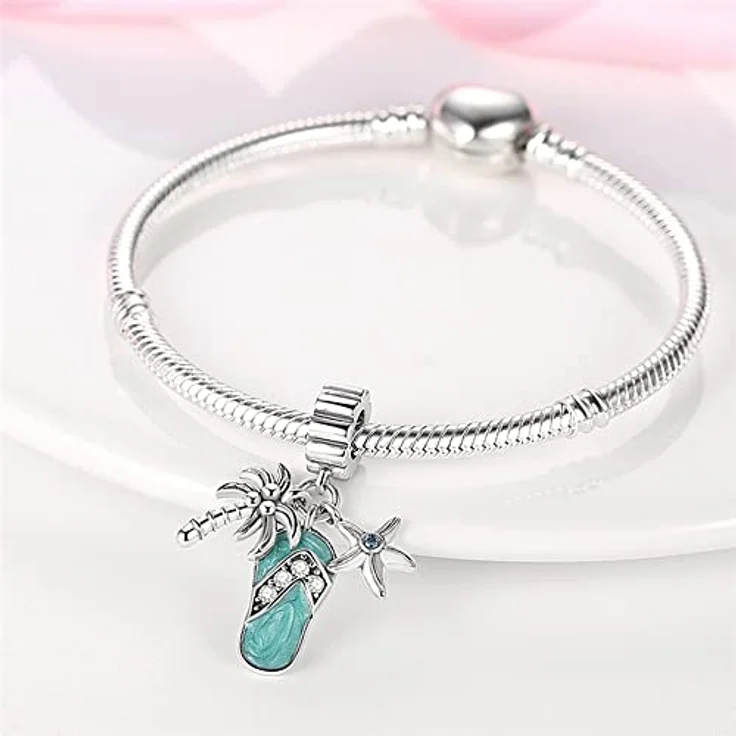 Pandach Charm Anhänger für Armband und Halskette, 925 Sterling Silber mit Zirkonia-Steinen, passend für europäische Armbänder, ideal als Geschenk für Frauen und Mädchen – Bild 2