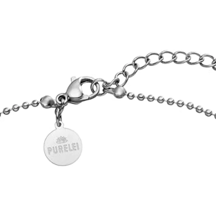 Purelei® Damen Sonnen-Kette, Filigrane Kugelkette mit Edelstahl-Sonnen-Anhänger (18K vergoldet, Silber, Roségold) | Verstellbare Länge 50/55 cm (Silver) – Bild 3