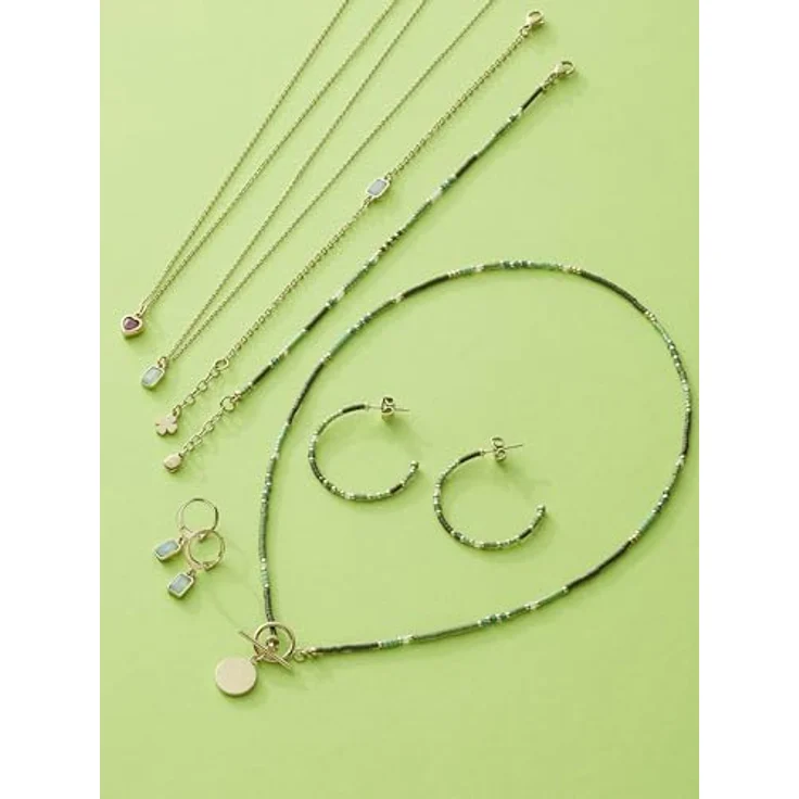 JEWELS BY LEONARDO Ciao Sofia Ohrhänger, goldfarbener Edelstahl mit mintgrünem Glaskristall, 1 Paar Damen-Ohrringe – Bild 5