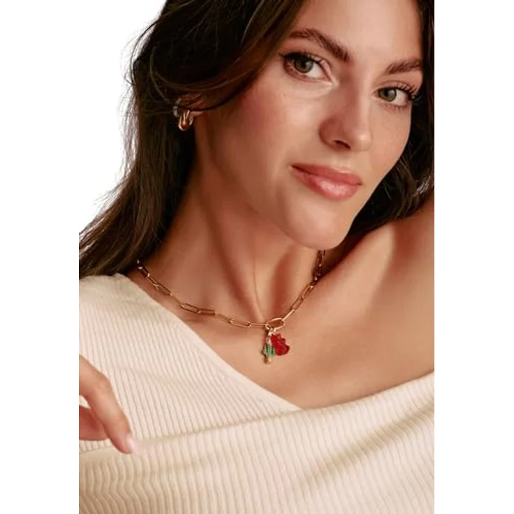 THOMAS SABO Charm-Anhänger Goldbär in Rot, 925er Silber, 18k vergoldet, Kristallglas, recyceltes Silber, anpassbar an Ketten & Armbänder – Bild 3