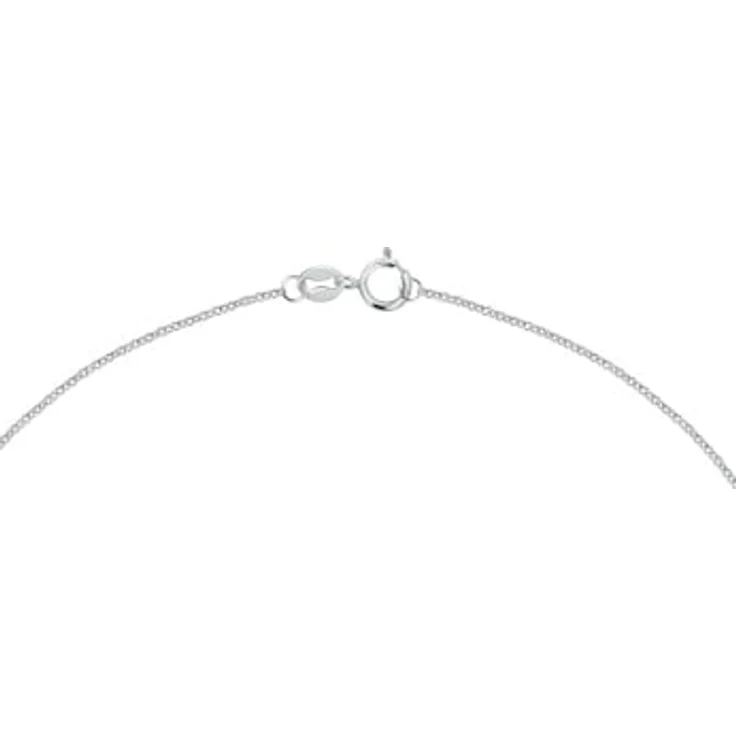 FAVS Silberkette 925er Silber, 40 cm kurze Damen-Kette mit 13 Süßwasserperlen, rhodiniert – Bild 2