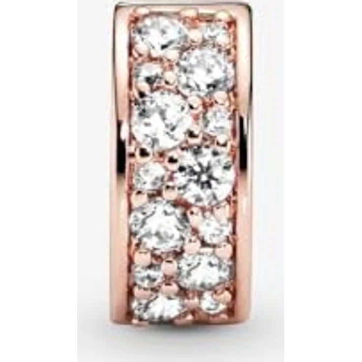 Pandora Kettenanhänger Klarer Pavé Clip 781817CZ, funkelnder Zirkonia-Schmuckstück – Bild 3
