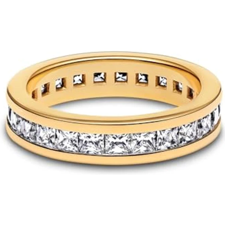 PANDORA Damen-Ring Ewigkeit, Goldfarben, Zirkonia, Ringgröße 50/15,9 – Bild 3