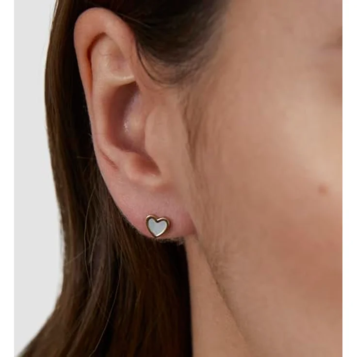 s.Oliver Ohrring - Elegante Ohrstecker aus poliertem Edelstahl, gold - 6 mm, wasserfest & hautfreundlich – Bild 2