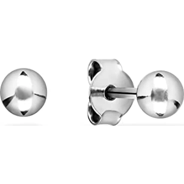 FAVS Damen-Ohrstecker 925er Silber, klassisches Design, 0,4 cm, Geschenkbox – Bild 1