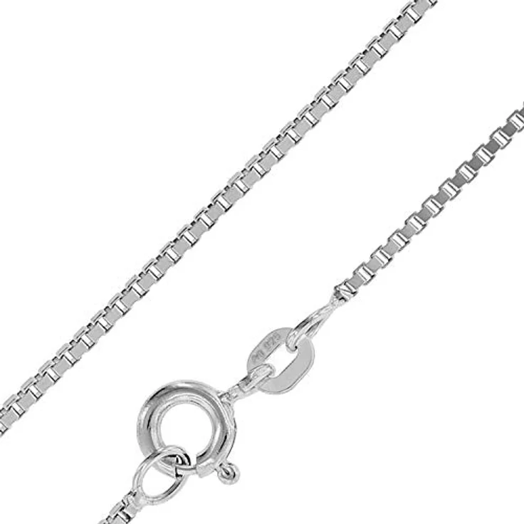 trendor Herren-Halskette mit Kreuz-Anhänger 28 mm aus Silber 925, zeitloser Halsschmuck mit Venezia-Kette, 50 cm, elegante Geschenkidee – Bild 4