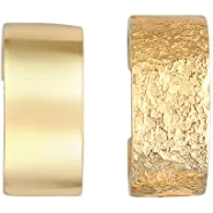 Elli Ohrringe Earcuff Set Breit Basic Gehämmert, 925 Sterling Silber, anlaufgeschützt, handgefertigt – Bild 2
