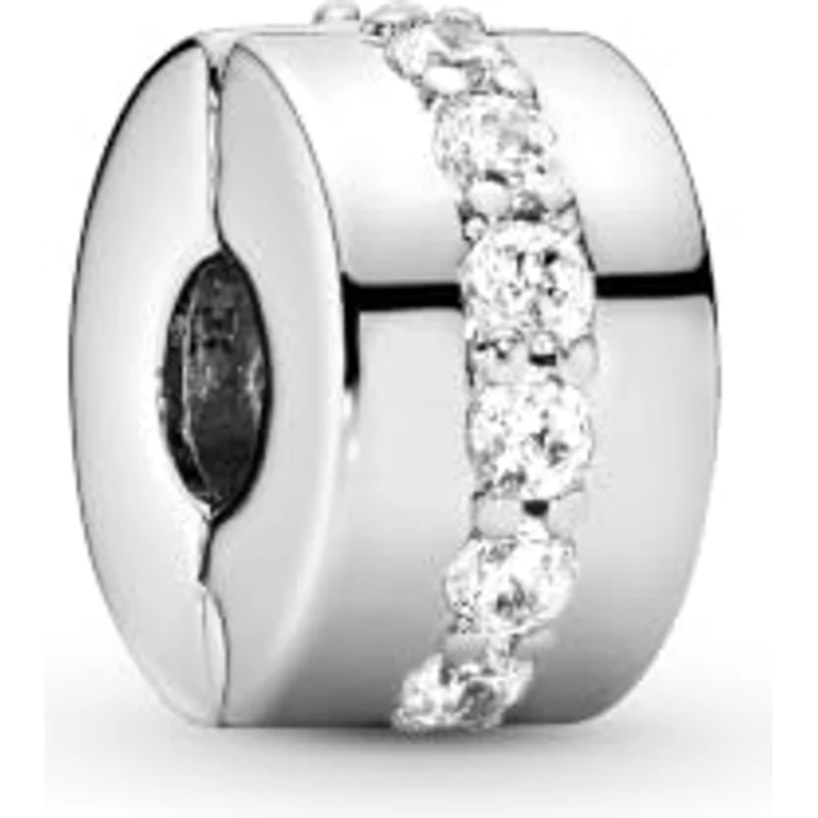 Pandora Charm Timeless Klare Funkelnde Linie Clip 791972CZ, Charm-Anhänger mit funkelnden Details – Bild 2