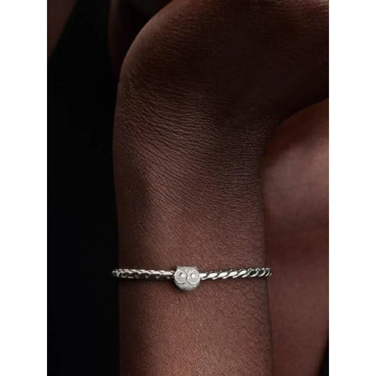 PANDORA Silber Charm Eule Mini matt, Tiermotiv aus 925er Silber – Bild 5