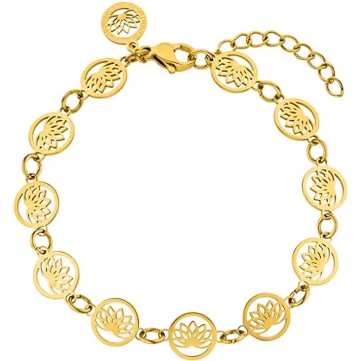 Purelei Recognition Armband (Gold) – Wasserfestes Damen Armband aus Edelstahl, verstellbar von 16-19 cm, elegant & hawaiianisch inspiriert
