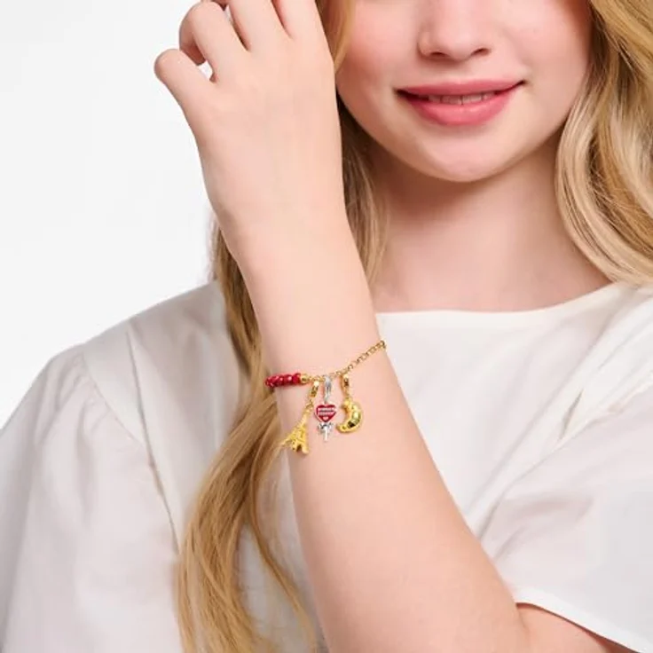 THOMAS SABO Charm-Einhänger Eiffelturm, mit weißem Zirkonia, detailreiche Gestaltung mit Cut-outs und Gravurlinien – Bild 3