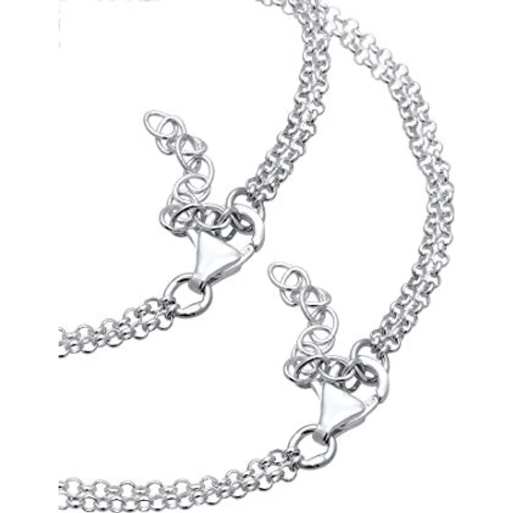 Elli Infinity Armband Damen Mutter Kind Set, 925 Sterling Silber, hochglanzpoliert, anlaufgeschützt, in türkisfarbiger Samtverpackung – Bild 4