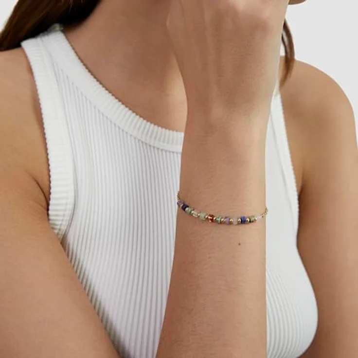 s.Oliver Bracelet - Elegantes Armband aus poliertem Edelstahl, gold - Ankerkette verstellbar bis 20 cm - wasserfest & hautfreundlich – Bild 2