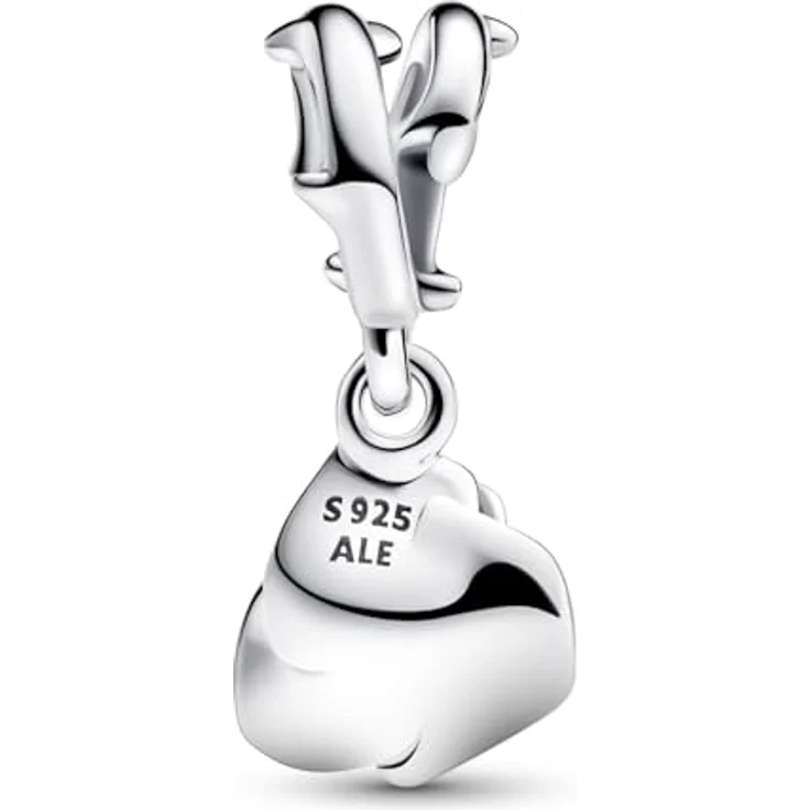 PANDORA Damen-Halskette Blühende Rose, Silber, Ankerkette mit Karabinerverschluss und Blumenmotiv – Bild 3