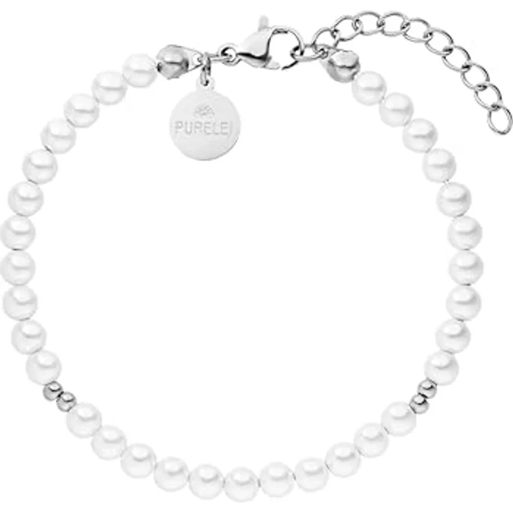 Purelei Finesse Armband (Silber) – Edelstahl-Armband für Damen, wasserfest, verstellbare Länge 16-19 cm, Hawaiianisch inspiriert