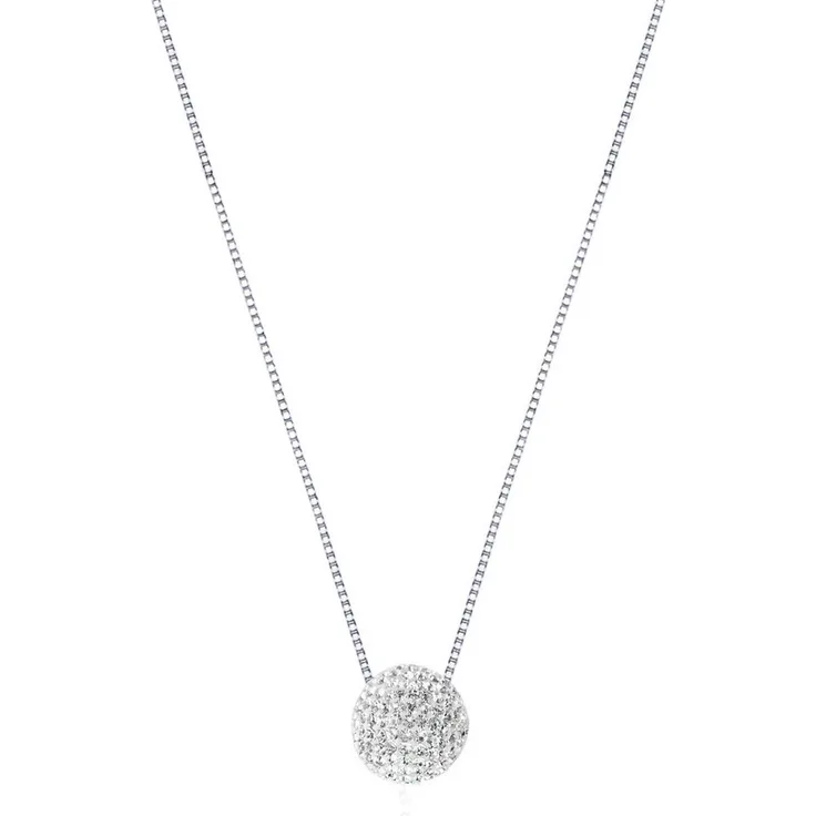 CHRIST Silberkette Damen-Kette 925er Silber rhodiniert, recycelte Zirkonia, 42 cm mit Karabinerverschluss
