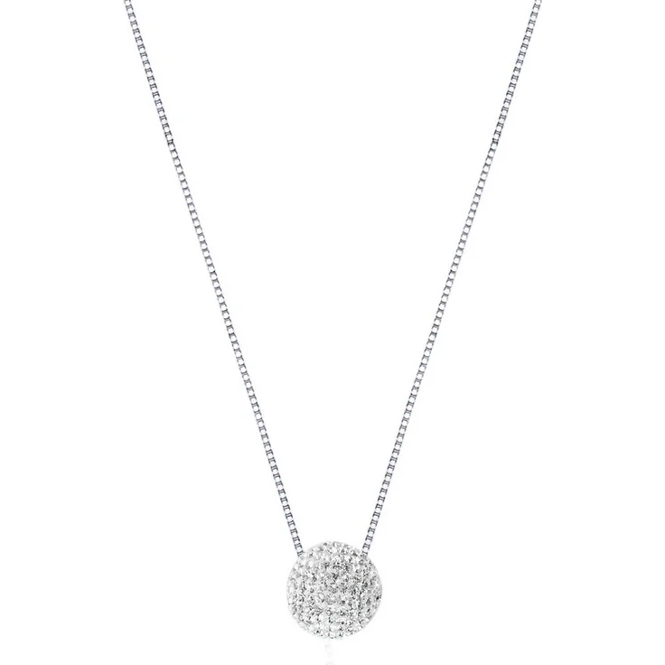 CHRIST Silberkette Damen-Kette 925er Silber rhodiniert, recycelte Zirkonia, 42 cm mit Karabinerverschluss