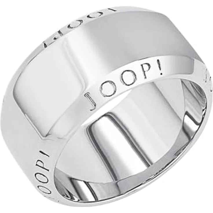 JOOP! Ring 925 Sterling Silber Damenring, 10 mm breit, individuell gravierbar, mit Geschenkbox, 2038051 – Bild 1