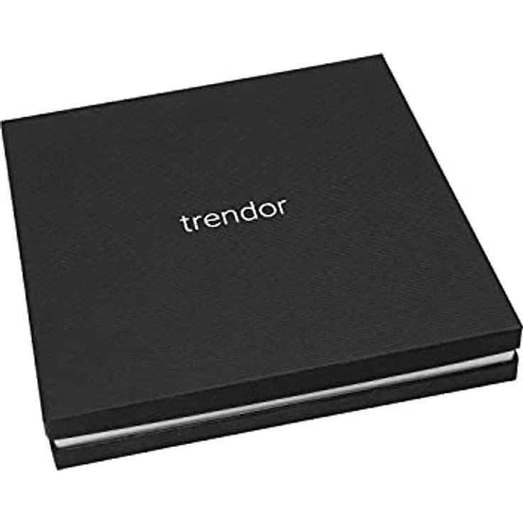 trendor Herren-Halskette 925 Silber Oxydiert Fuchsschwanzkette 4,3 mm, 50 cm, Made in Germany, mit Karabiner-Verschluss, inkl. Geschenkpackung und Mikrofaser-Pflegetuch – Bild 5